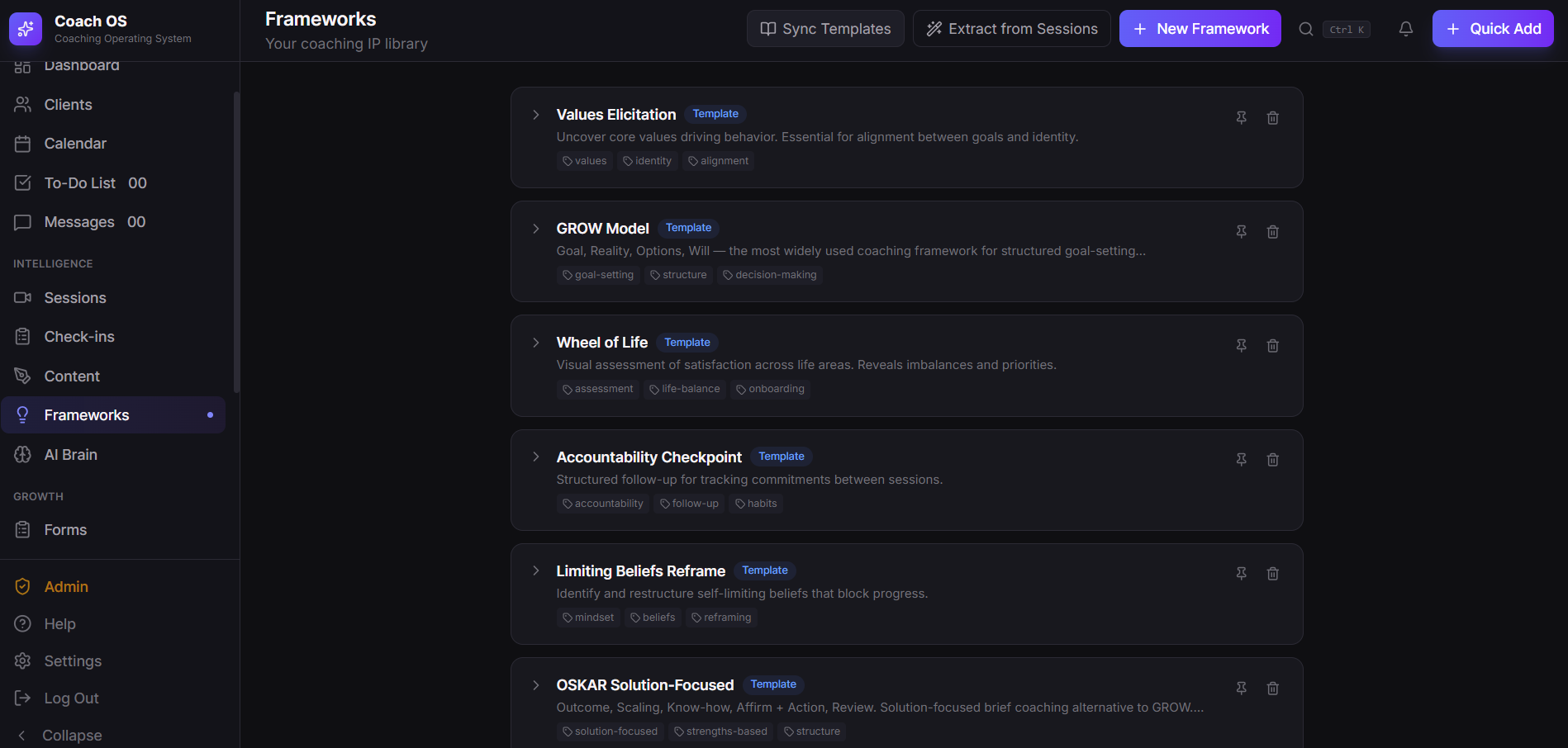 Frameworks Library